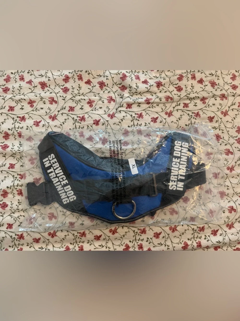 Service Dog in Training Harness - Blue-XL